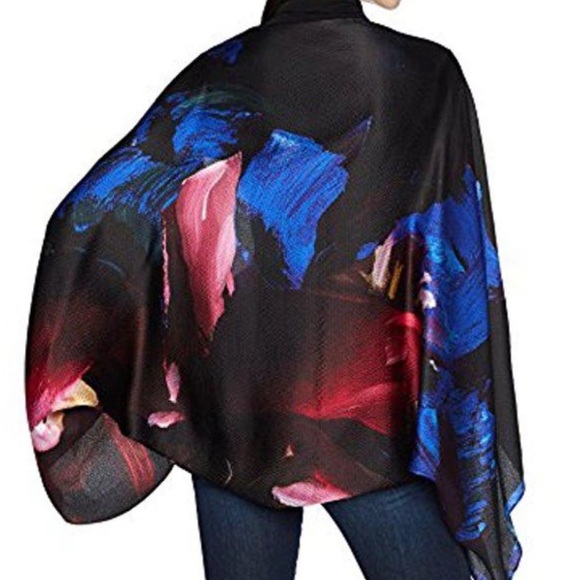 💕HOST PICK💕 Ted Baker Impressionist Bloom Cape Scarf - Picture 1 of 16